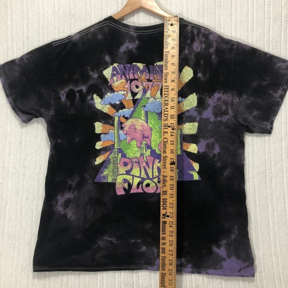 Pink Floyd Animals 1977 Tie Dye T-Shirt XL Rock‎ Band Music Graphic Tee - Picture 8 of 9